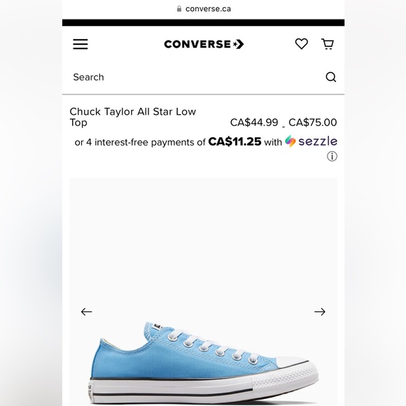 Converse all stars size 10 women’s - Picture 5 of 5